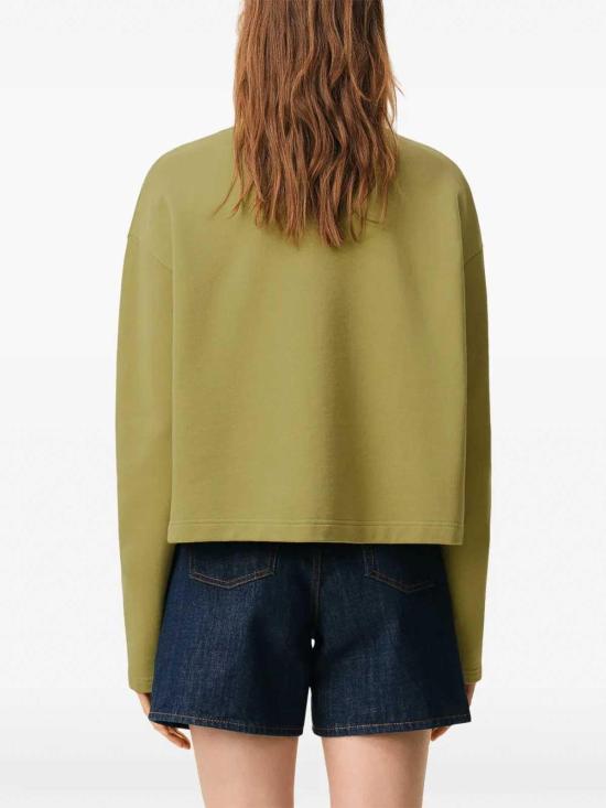 26SS 아미 스몰 하트 로고 코튼 플리스 스웨트셔츠 FSW766730A035 Green - AMI