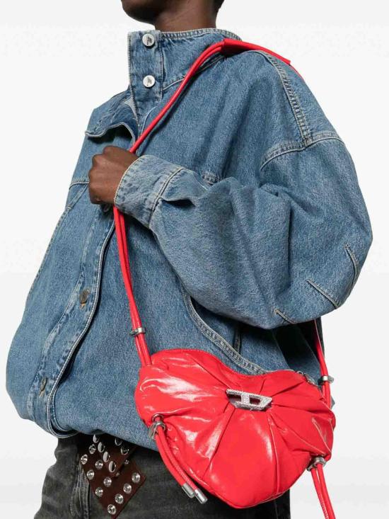 26SS 디젤 스크런치-D-하트 숄더백 P1003X10465T4032 Red - DIESEL