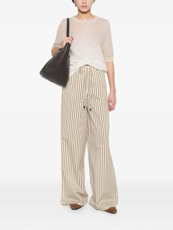 26SS 파비아나 필리피 반팔 티셔츠 MAD266F131L900VR2 Beige - FABIANA FILIPPI