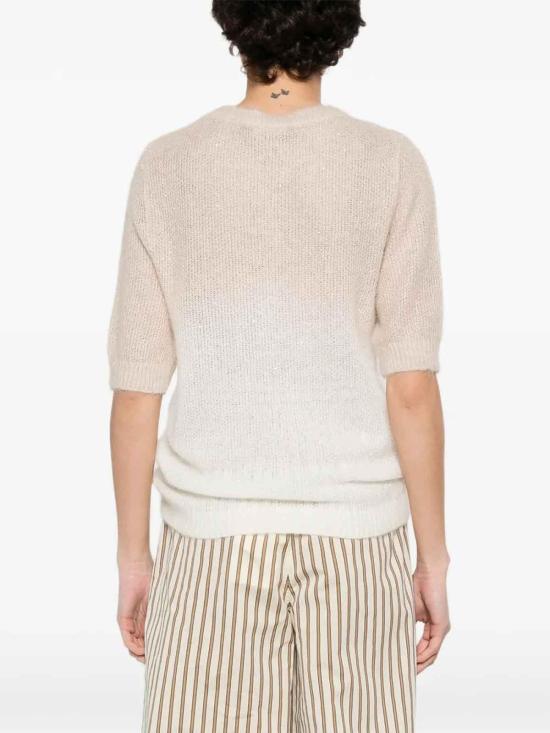 26SS 파비아나 필리피 반팔 티셔츠 MAD266F131L900VR2 Beige - FABIANA FILIPPI