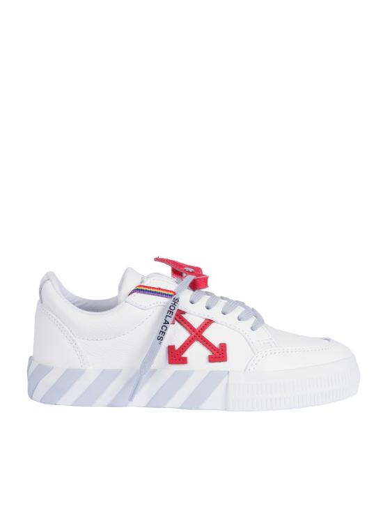  [키즈] 오프화이트 스니커즈 키즈 오프 화이트 B 벌크 로우 레더 001 스니커즈 화이트 - OFF WHITE