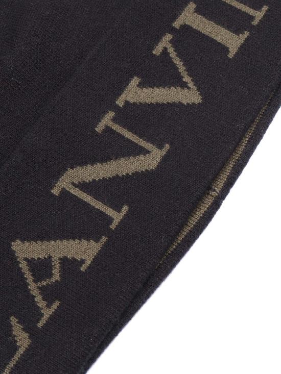  랑방 모자 캡 코튼 울 햇 세트 블랙