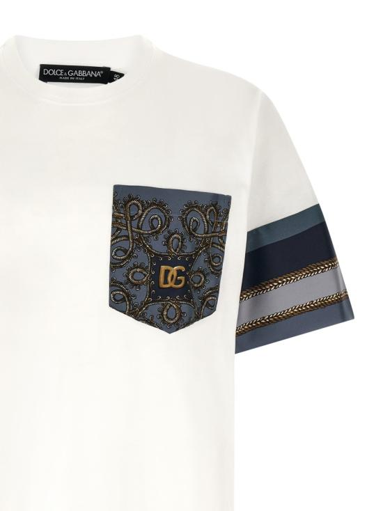 26SS 돌체앤가바나 반팔 티셔츠 G8SB2TG7PZKW0800 White - DOLCE & GABBANA