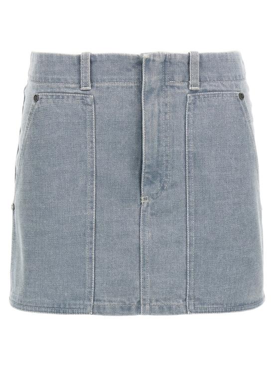 25SS 펜디 데님 스커트 FLQ594ASMBF1RX3 Grey