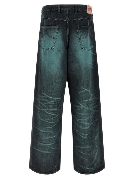 26SS 겐조 턴업 와이드 핏 진 FG55DP4246K762 Black - KENZO