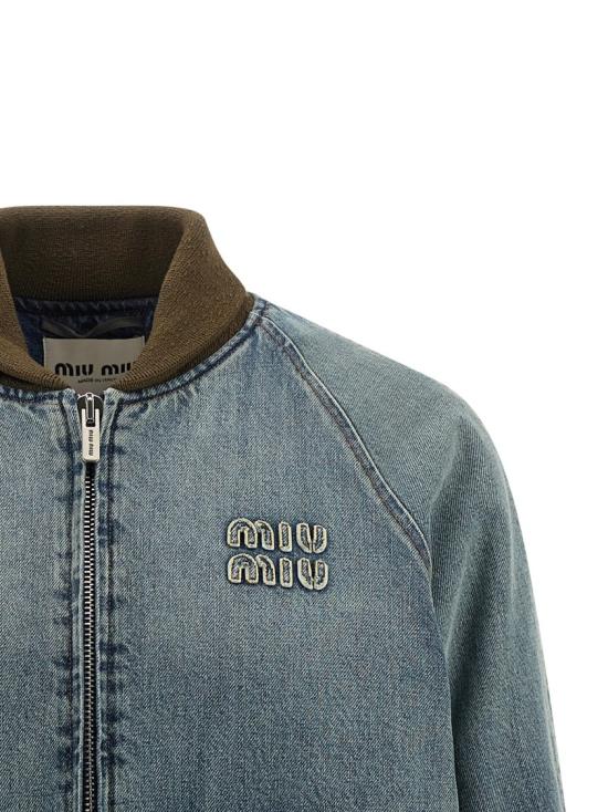 26SS 미우미우 데님 GWB295SOOO18UMF0008 Grey - MIU MIU