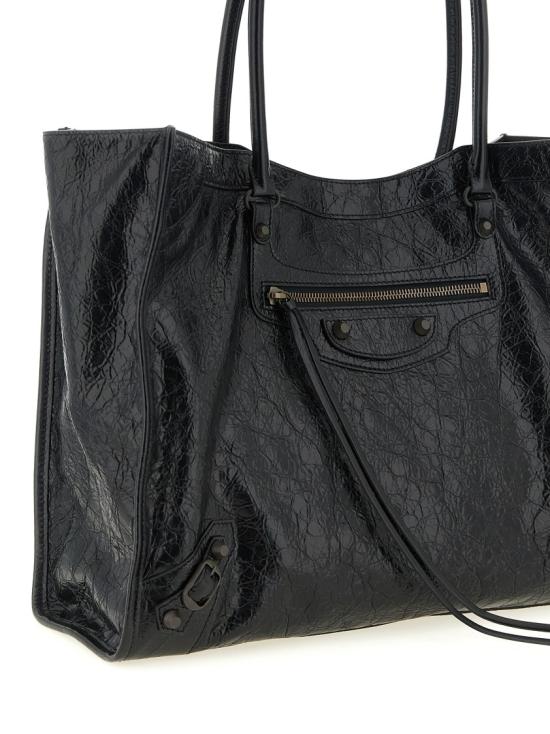 26SS 발렌시아가 르 시티 토트백 미디움 8518182ABEK1000 Black - BALENCIAGA