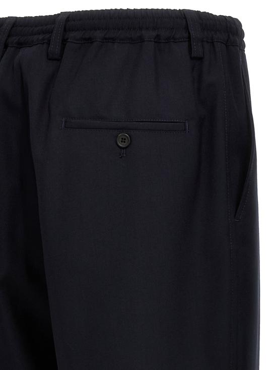  마르니 드로스트링 웨이스트 트로피컬 울 팬츠 PUMU0017U4TW83900B99 Black - MARNI