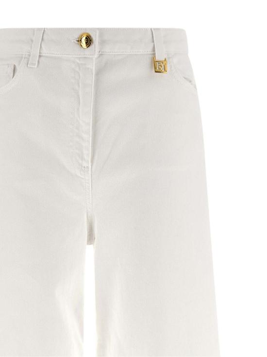 26SS 엘리자베타프랜치 데님 PJ23N61E2360 White - ELISABETTA FRANCHI