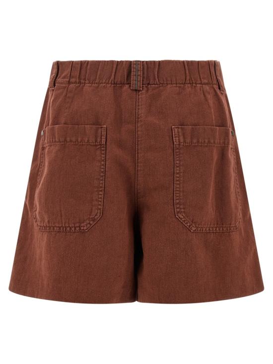 26SS 브루넬로 쿠치넬리 숏팬츠 ML996P5761C9093 Red - BRUNELLO CUCINELLI