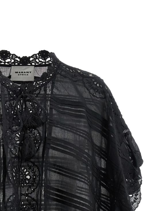 26SS 이자벨마랑에뚜왈 페이튼 탑 HT0768FAD1J05E01BK Black - ISABEL MARANT ETOILE