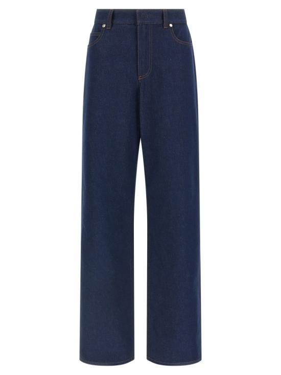 26SS 펜디 블루 데님 팬츠 FLP882AOHSF0QB0 Black