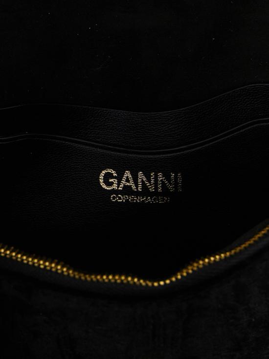 26SS 가니 온체인 벨벳 모이레 루루 월렛 B2060015099 Black - GANNI