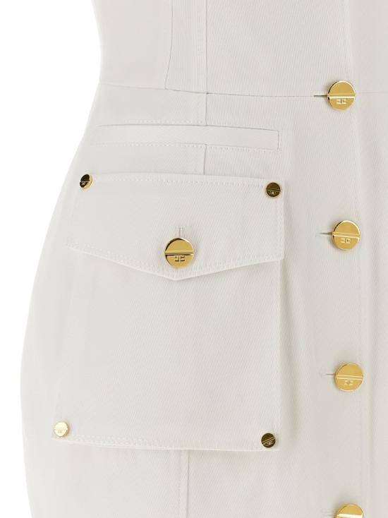 26SS 엘리자베타프랜치 원피스 AB92861E2360 White - ELISABETTA FRANCHI