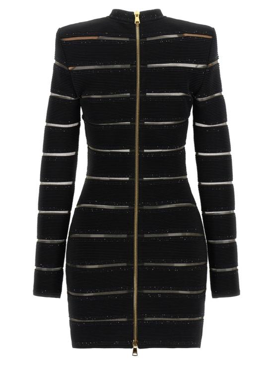 26SS 발망 숏 원피스 GF0R8955KJ84EAD Black - BALMAIN