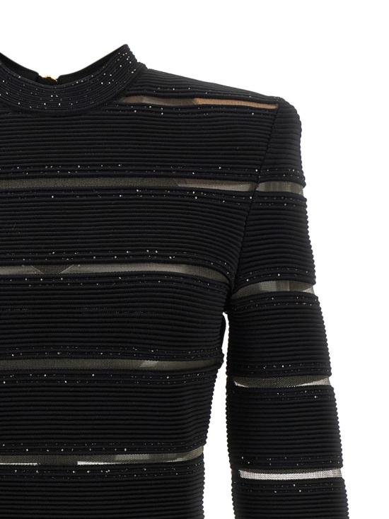 26SS 발망 숏 원피스 GF0R8955KJ84EAD Black - BALMAIN