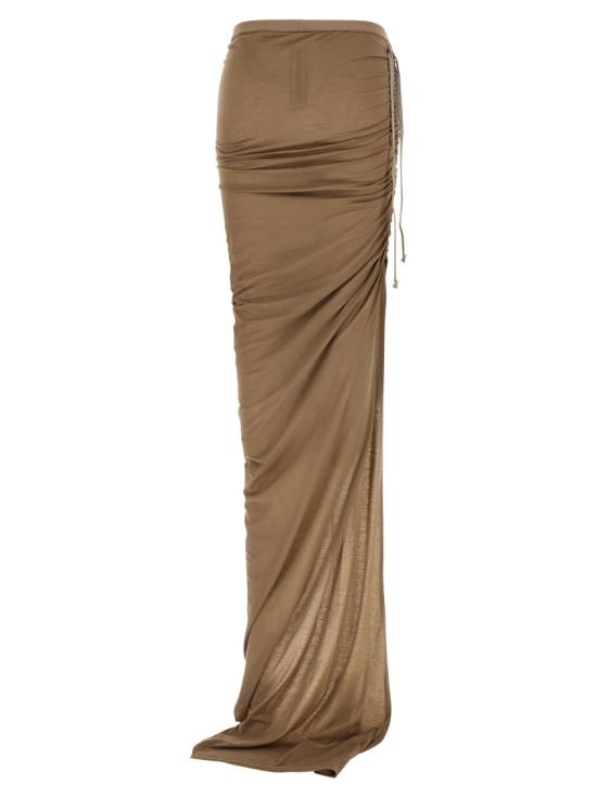 26SS 다크쉐도우 롱 스커트 DS01F4337BH64 Brown - DRKSHDW