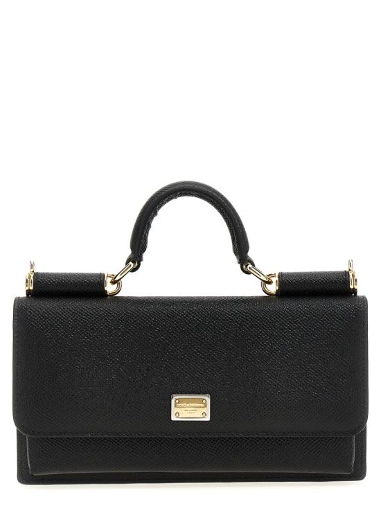 26SS 돌체앤가바나 Dauphine-print calfskin 미니백 BI3280A100180999 Black