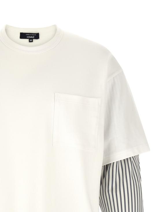 26SS 꼼데가르송 반팔 티셔츠 HQT0062 White - COMME DES GARCONS