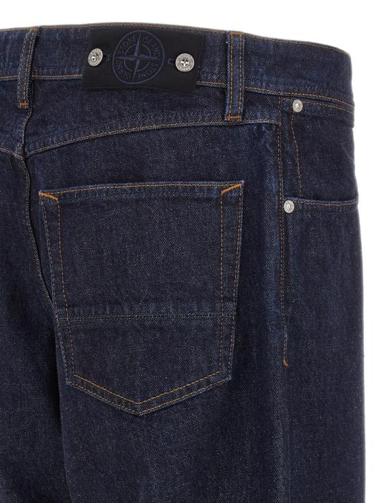 26FW 스톤 아일랜드 J100006 루즈핏 파이브 포켓 진 K2S15J100006S00J7VJ201 Black - STONE ISLAND