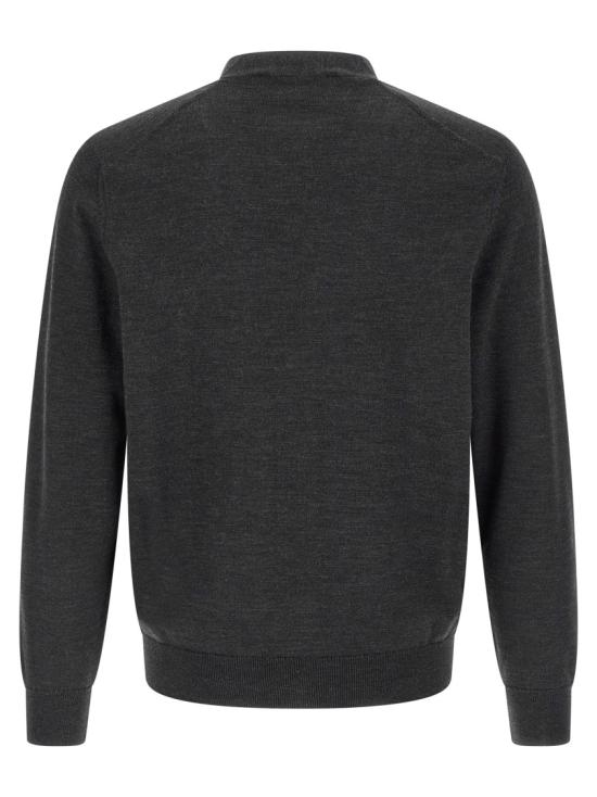 26SS 메종키츠네 더블 폭스 헤드 레귤러 가디건 OM051CFKT1181P190 Black - MAISON KITSUNE