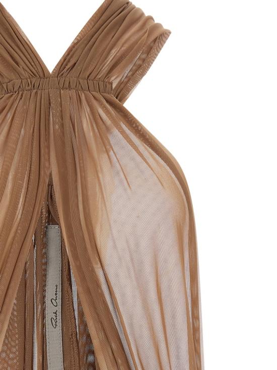 26SS 릭 오웬스 바디수트 티셔츠 RO01F6150TUS44 Brown - RICK OWENS