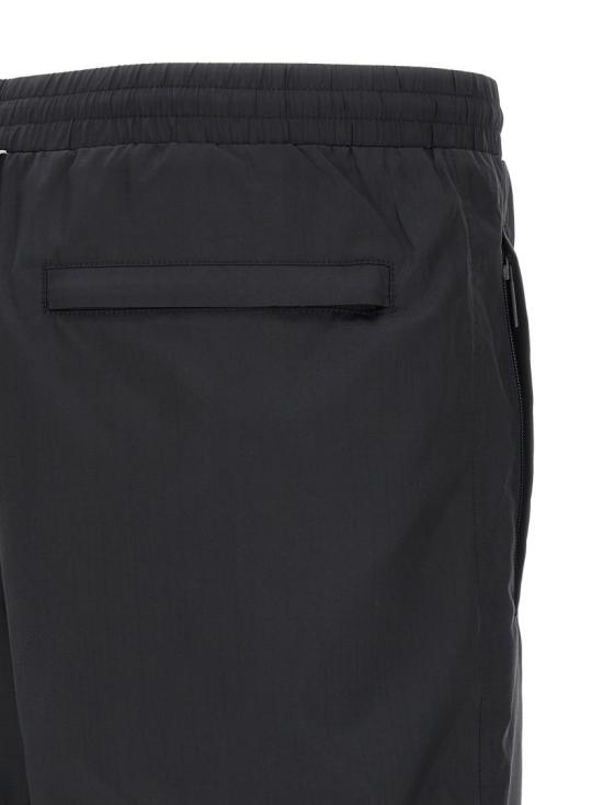 26SS 톰브라운 샤이니 립스탑 4바 트랙 팬츠 MTU349CF1095415 Black - THOM BROWNE