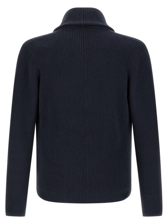 26SS 브루넬로 쿠치넬리 메탈 버튼 가디건 M2873346C2425 Black - BRUNELLO CUCINELLI