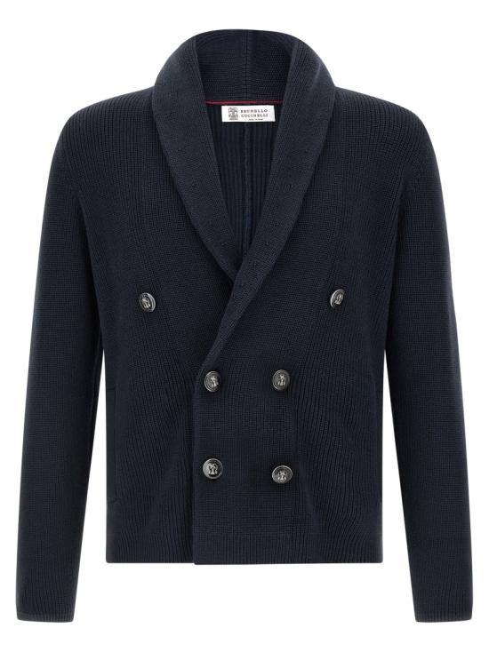26SS 브루넬로 쿠치넬리 메탈 버튼 가디건 M2873346C2425 Black