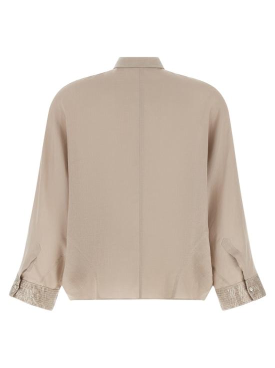 26SS 브루넬로 쿠치넬리 셔츠 MA698RH316C4664 Neutrals - BRUNELLO CUCINELLI