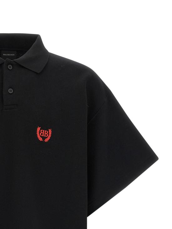 26SS 발렌시아가 폴로 티셔츠 862367TSVC61000 Black - BALENCIAGA