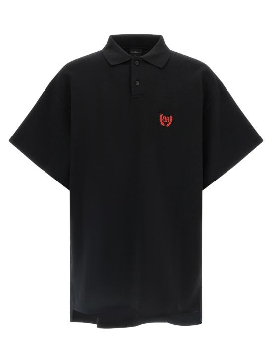 26SS 발렌시아가 폴로 티셔츠 862367TSVC61000 Black