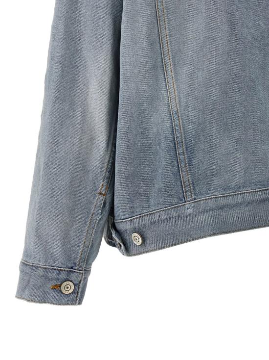 26SS 발렌시아가 레귤러 핏 데님 재킷 861410TTWB14009 Grey - BALENCIAGA