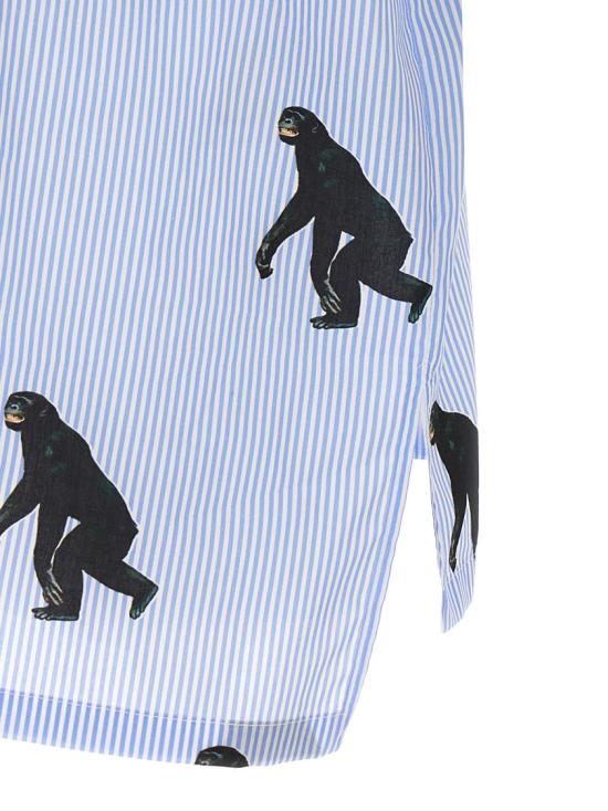 25SS 모스키노 반팔 셔츠 A022602581303 Blue - MOSCHINO