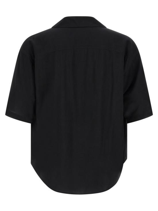 26SS 아미 숏슬리브 자수 아미 파리 박시 셔츠 HSH830VI0036001 Black - AMI