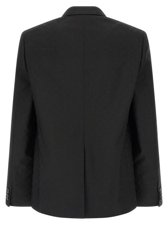 26SS 구찌 싱글 브레스트 GG 울 재킷 864110ZAUP11000 Black - GUCCI