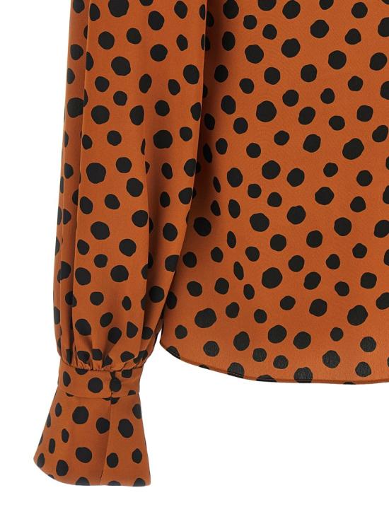 26SS 발렌티노 가라바니 블라우스 B0AB8E2A62U46 Brown - VALENTINO GARAVANI