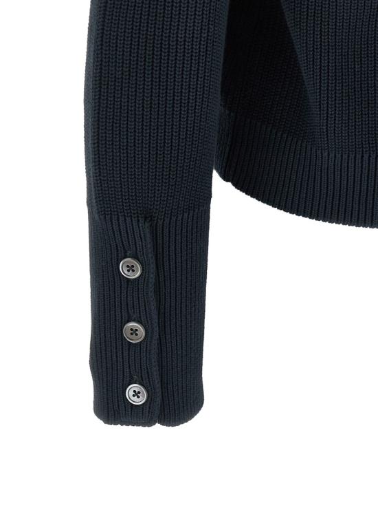 26SS 톰브라운 가먼트 다이드 4바 가디건 MKC635AY3065415 Black - THOM BROWNE