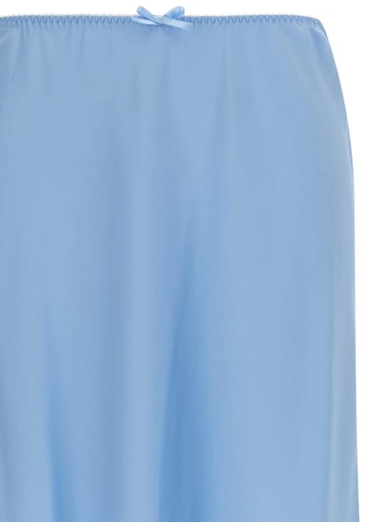 26SS 모스키노 롱 스커트 A012505450304 Blue - MOSCHINO