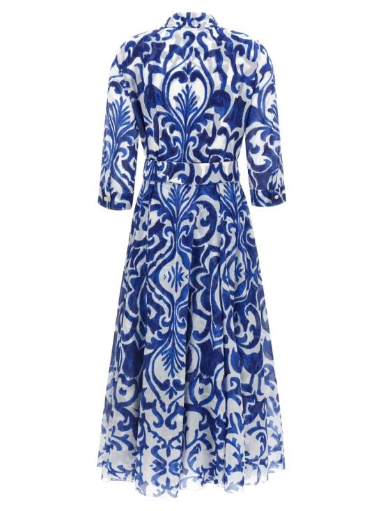 26SS 사만다 성 원피스 ASTERDRESSWHITECOBALTBLU Blue - SAMANTHA SUNG