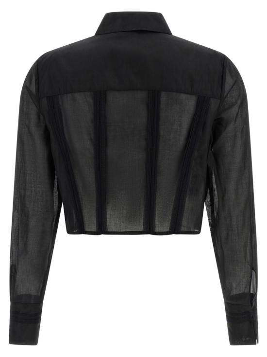 26SS 엘리자베타프랜치 탑 CA12661E2110 Black - ELISABETTA FRANCHI