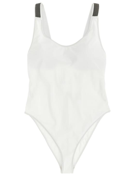 26SS 브루넬로 쿠치넬리 프레셔스 디테일 테크노 저지 베딩 수트 ML902VS699C001 White