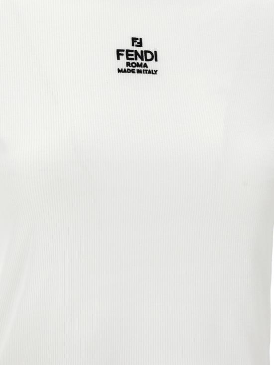 26SS 펜디 코튼 티셔츠 FS8110ANQMF0ZNM White - FENDI