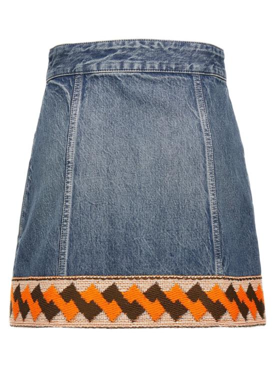 25SS 발렌티노 가라바니 데님 스커트 B3DD19Z94U558 Grey - VALENTINO GARAVANI