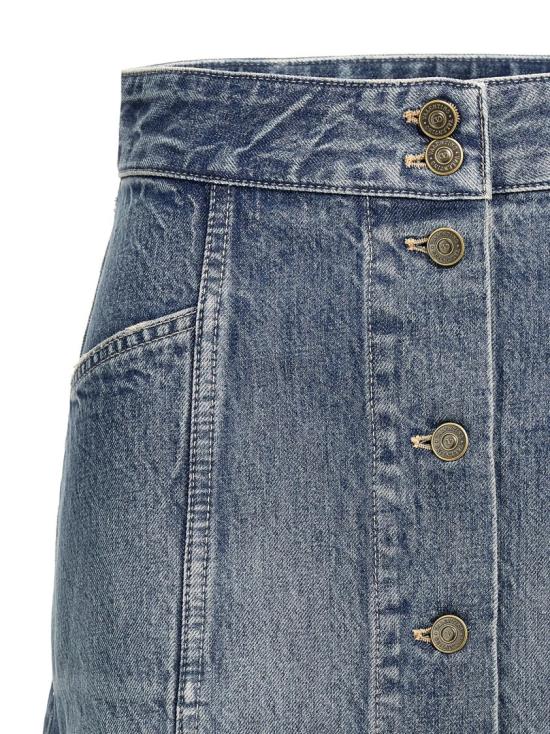 25SS 발렌티노 가라바니 데님 스커트 B3DD19Z94U558 Grey - VALENTINO GARAVANI