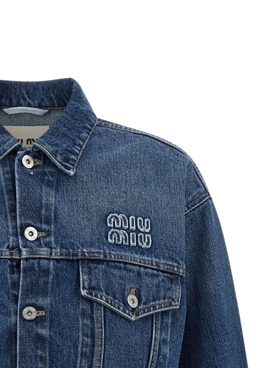 26SS 미우미우 데님 GWB148SOOO10BFF0008 Green - MIU MIU