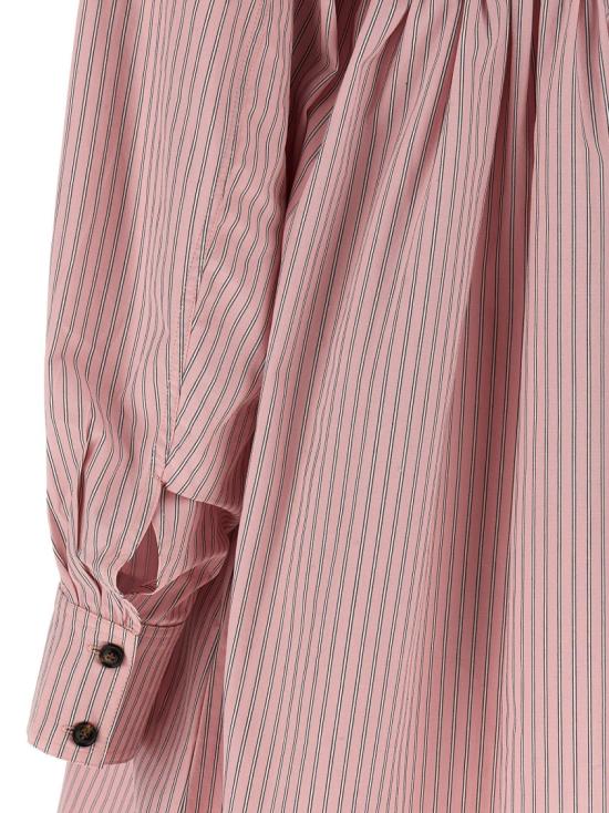 26SS 가니 스트라이프 미니 셔츠 드레스 A1030161868 Pink - GANNI