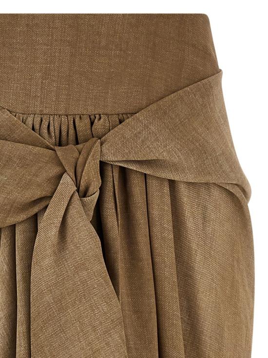 26SS 에르마노 설비노 롱 스커트 D482O704RWKS4850 Brown - ERMANNO SCERVINO