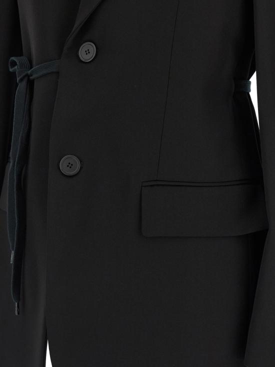 26SS 발렌시아가 랩 테일러드 재킷 857365TNT391000 Black - BALENCIAGA