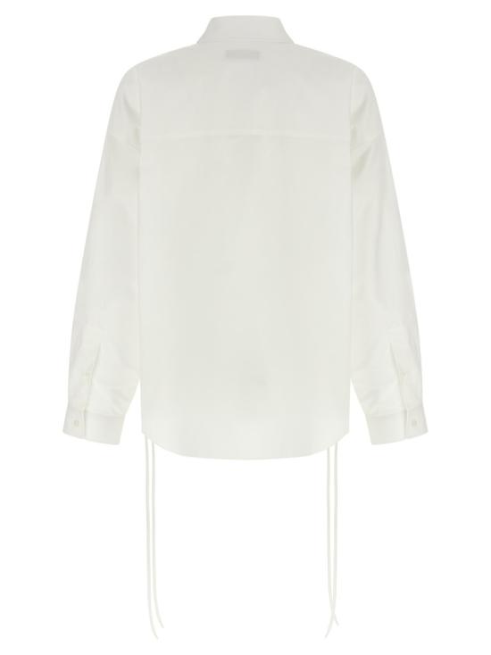 26SS 발렌시아가 레이스 업 셔츠 857835TRM289000 White - BALENCIAGA